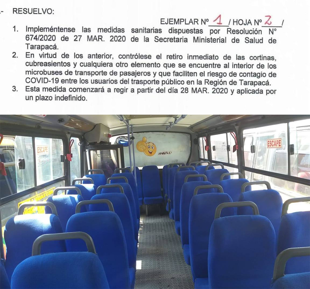 Publicación en Facebook de Seremi de Transportes y Telecomunicaciones de Tarapacá