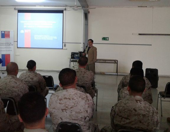 Consultorio JurÃdico Arica da inicio a ciclo de charlas a funcionarios del Ejército de Chile