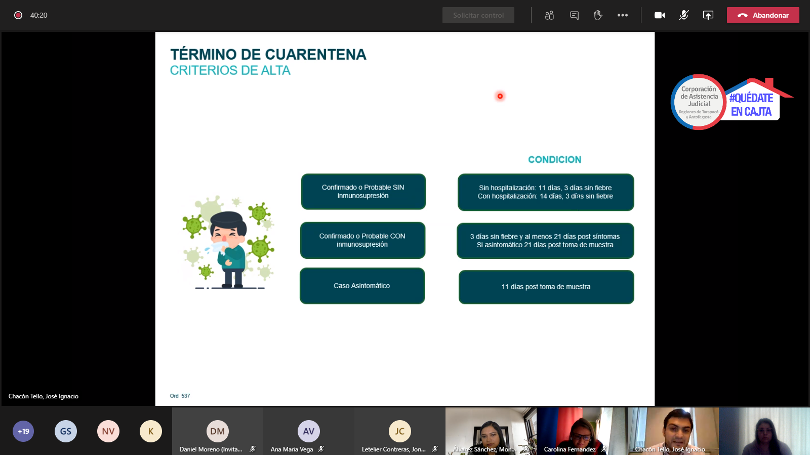 Las CAJ reciben capacitación de la ACHS