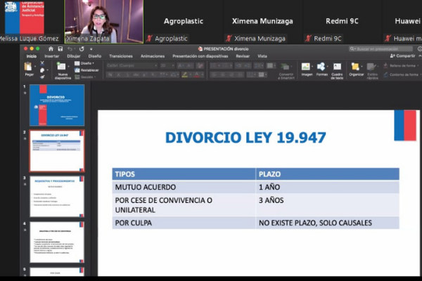 Consultorio JurÃdico de Arica, llevó adelante una jornada informativa sobre divorcio