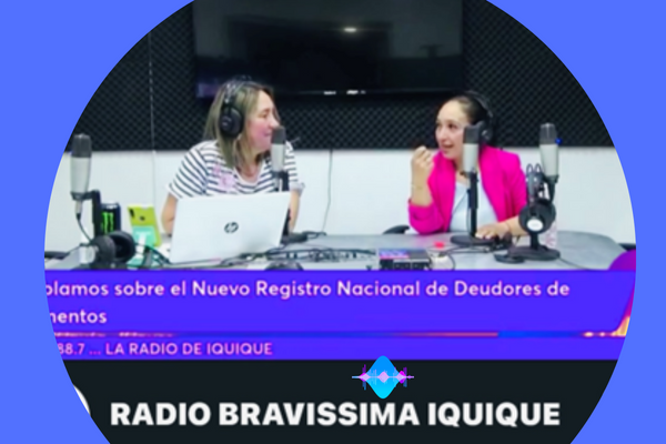 CAJTA-SENADIS informó en  Radio Bravissima de Iquique sobre el Registro Nacional de Deudores de Pensiones de Alimentos
