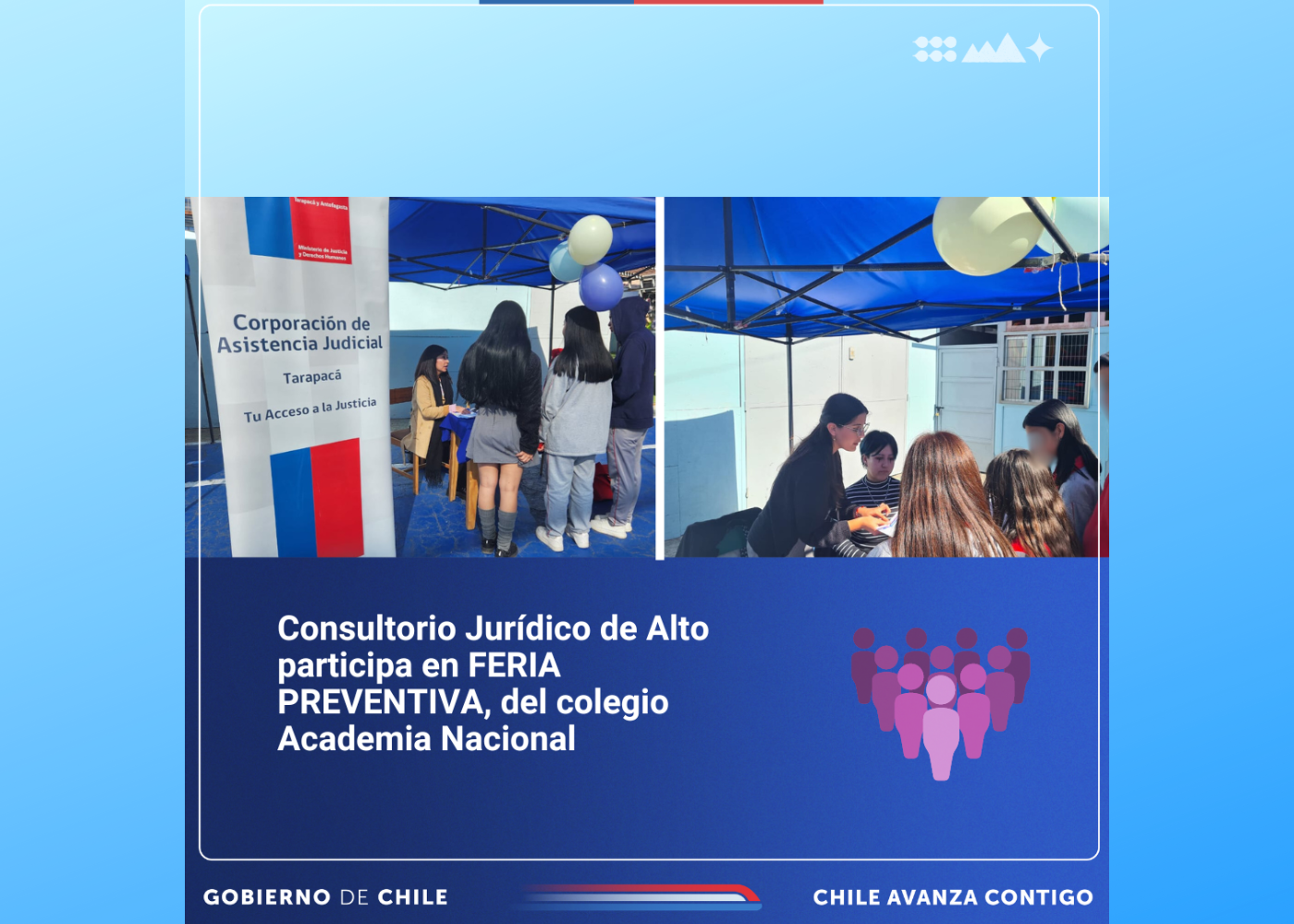 Consultorio JurÃdico de Alto Hospicio participa en FERIA PREVENTIVA del colegio Academia Nacional