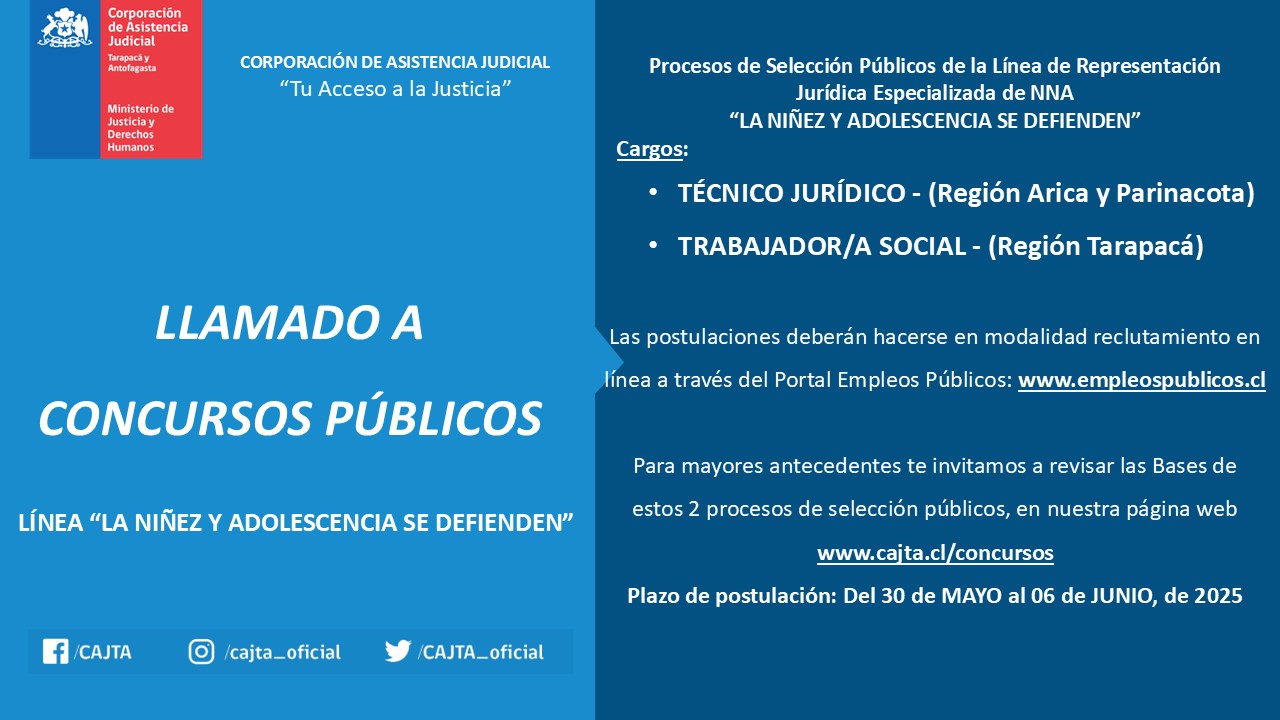 LLAMADO A CONCURSO PÚBLICO