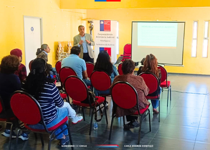 Consultorio Jurídico de Calama realiza taller sobre pensiones alimenticias