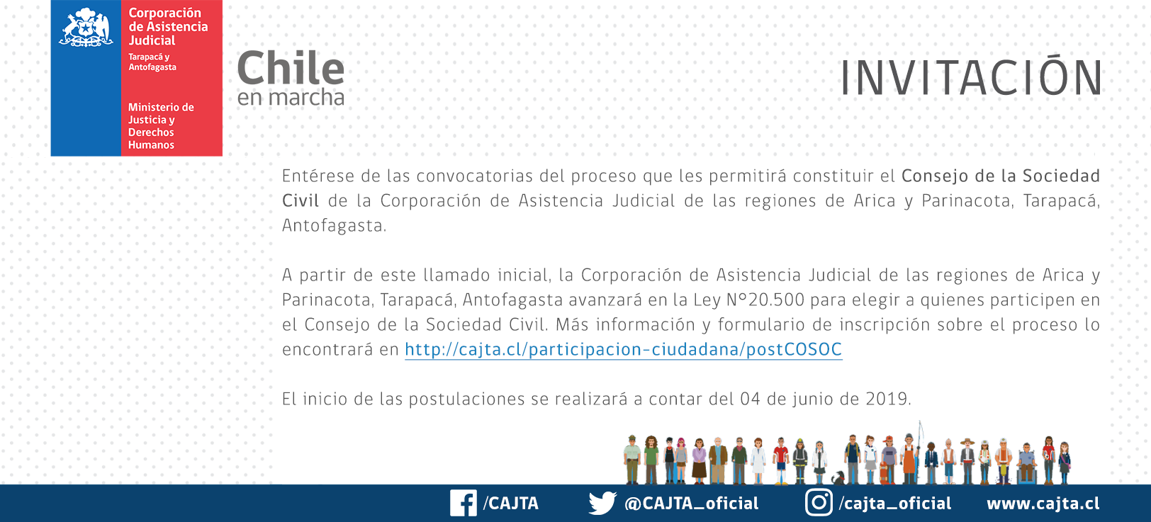 Postulación al Consejo de la Sociedad Civil de la CAJTA